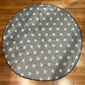 ReignDrop Gray and White Waterproof High Chair Floor Mat